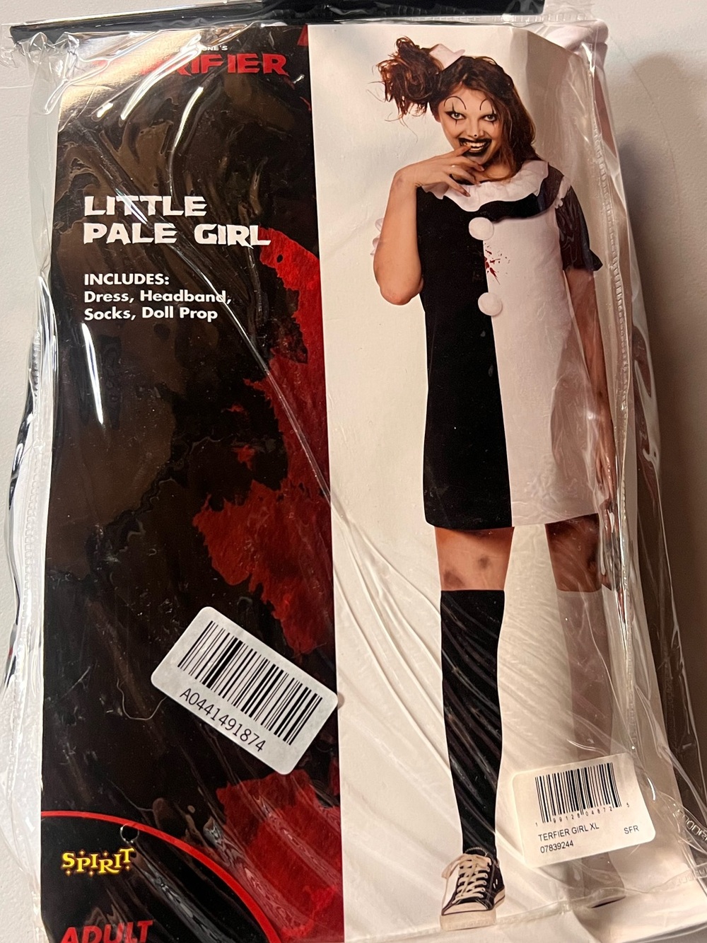 Spirit Little Pale Girl terrifier costume